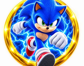 Sonic Hedgehog Bundle, Sonic 3 Png T-Shirt Design, Sonic Bundle, Sonic Png, Sonic Svg, Sonic Stickers, sonic birthday(Instant Download)
