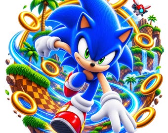 Sonic 3 T Shirt PNG, Sonic PNG, Colorful Graffiti Shirt Design, Sonic Birthday Png, High Resolution (Digital Download)