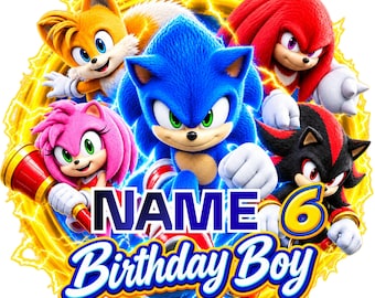 Personalized Sonic 3 Png T-Shirt Design,Sonic the Hedgehog PNG,T-Shirt PNG,PNG(Digital Download)