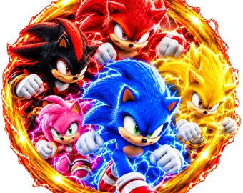 Sonic PNG Bundle, Sonic Characters PNG, Sonic Shirt Design, Sonic the Hedgehog PNG, Sonic Png T-Shirt Design, Sonic Png(Instant Download)