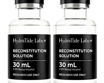 Reconstitution Solution - 30 mL Glass Vials (2 Pack) - Made in USA