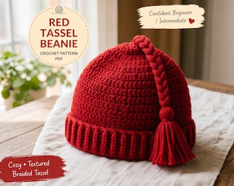 Modello PDF per cappello all'uncinetto Melt The Ice, berretto con nappa a punta, modello per cappello all'uncinetto per principianti, cappello invernale stile Nisselue