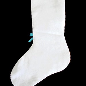 Bright Ornaments White Felt Stocking image 2