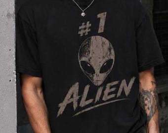 Camiseta con estampado de alienígenas, camiseta vintage lavada, camiseta para aficionados al baloncesto, camiseta retro, camiseta de alienígenas desgastada, ropa urbana unisex, San Antonio
