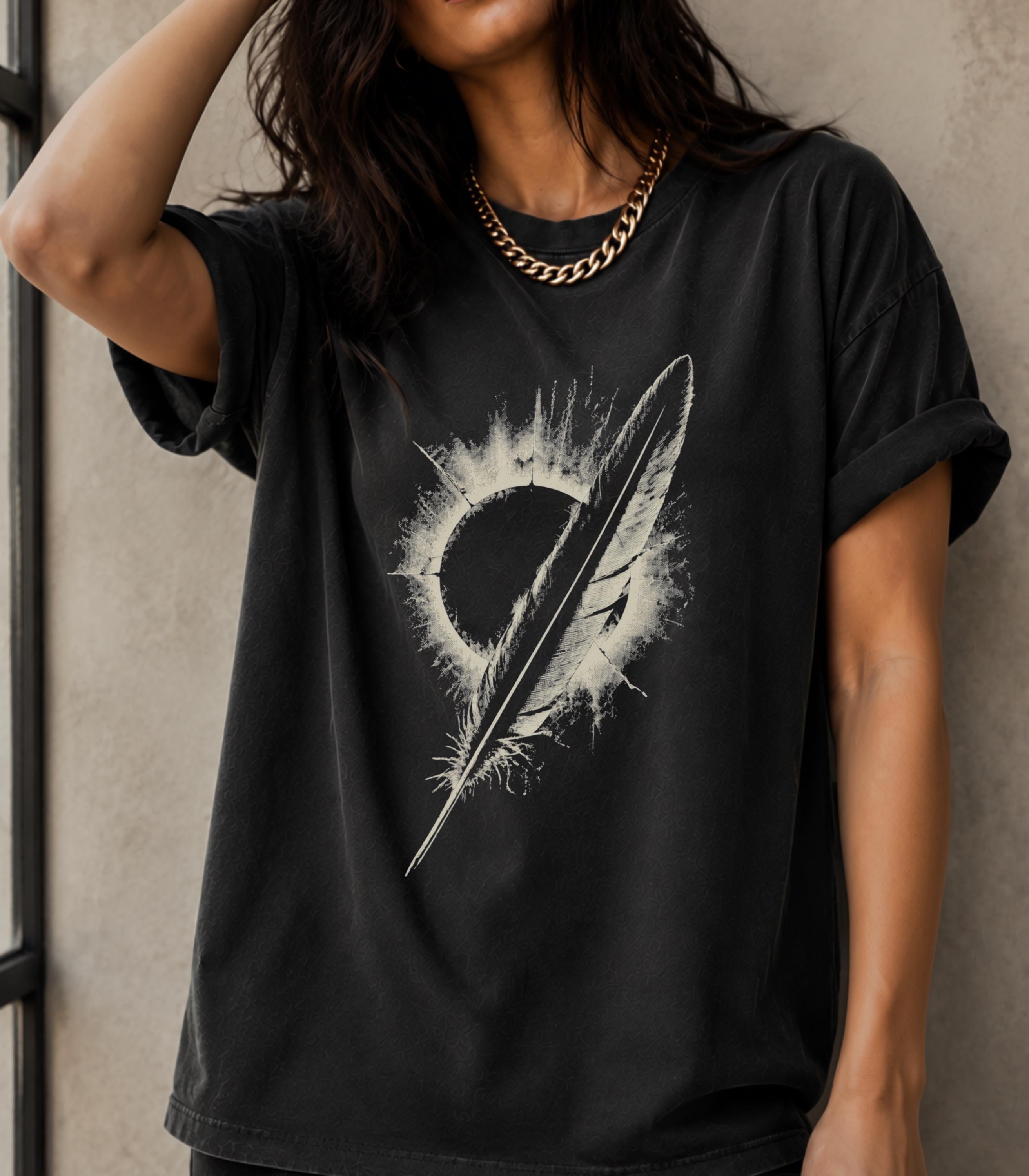 mare マレ Feather Like Over Tshirts Feather T Shirt - Etsy