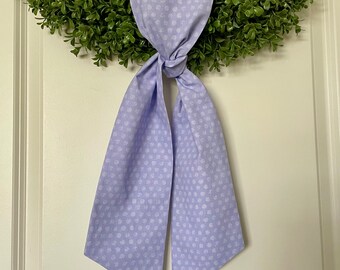 SALE Purple Polka Dots Wreath Sash, Blank Purple Wreath Sash, Plain Wreath Sash, Front Door Decor