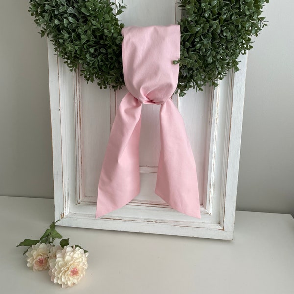 Pink Wreath Sash, Blank Pink Wreath Sash, Plain Wreath Sash, Door Decor, Girl Gender Reveal Party, Ready for Embroidery Sash, Blank Sashes