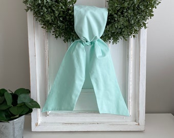 Mint Green Wreath Sash, Blank Mint Wreath Sash, Pastel Wreath Sash, Spring Decor, Ready for Embroidery Sashes, Wedding Decor, Baby Shower