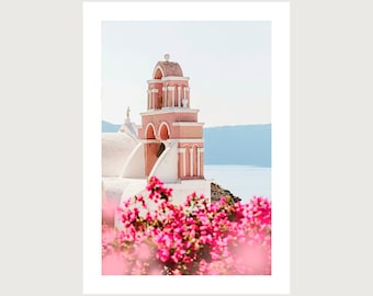 Greece Oia Santorini Photography Print, Greek Islands home decor, wall art