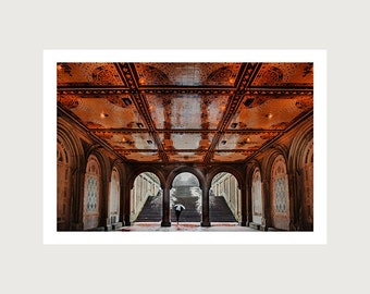 New York Photography Print, Central Park, Bethesda Terrace, New York home decor, wall art