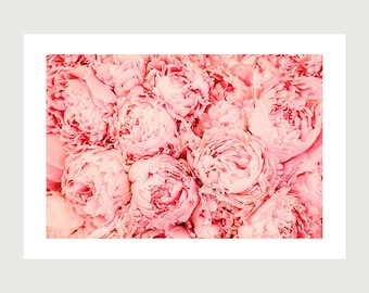 French Peony Photography Print,  home decor, Floral wall art, BUNCH OF PEONIES