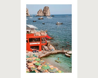 Italian Summer Capri Photography Print,  home decor, wall art, CAPRI SUMMER