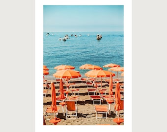 Italian Summer Photography Print, AMALFI COAST BEACH, home decor, wall art