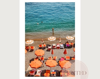 Italienischer Sommer Fotografie Druck, Amalfiküste, Positano, Wohnkultur, Wandkunst