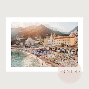 Amalfi Coast Italy Print – Italian Beach Photography – Coastal Summer Wall Art