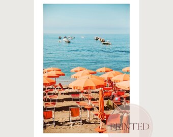 Italienischer Sommer Fotografie Druck, AMALFI COAST BEACH, Wohnkultur, Wandkunst