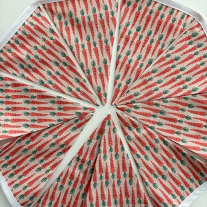 Easter Banner. Carrot Fabric Bunting Banner. Spring Fabric Pennant Banner. Soft Colors Fabric Banner. Spring Garland.