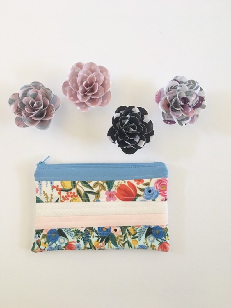 Rifle Paper Co Zipper Pouch Rifle paper co pouch. 8 x 5 Lined Zipper Pouch Scrappy quilted zipper pouch