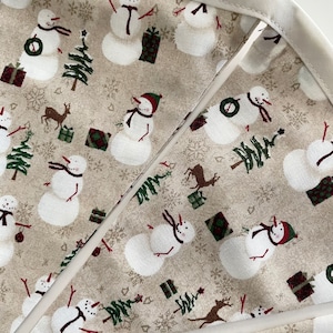 Snowman Banner. Winter Banner. Winter Fabric Banner. Snowman Bunting Banner. Snowman Pennant Banner. Snowman Garland.