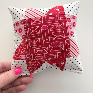 MINI Decorative Pillow. Quilted Mini Pillow. Tiered tray pillow. Tiered Tray Decor. Valentine Tiered Tray. 5.5 inch mini decorative pillow.