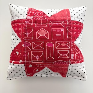 MINI Decorative Pillow. Quilted Mini Pillow. Tiered tray pillow. Tiered Tray Decor. Valentine Tiered Tray. 5.5 inch mini decorative pillow.