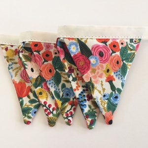 MINI Rifle Paper Co. Petite Garden Bunting. Rifle Paper Co Petite Garden Banner. Garden Tea Party Banner. Garden Baby Shower. Floral Garland