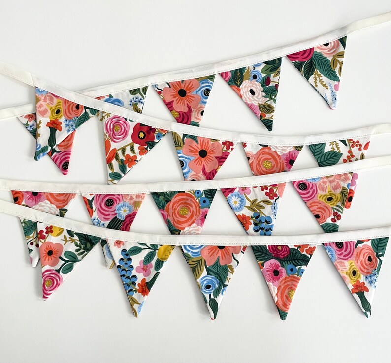 MINI Rifle Paper Co. Garden Party Bunting. Rifle Paper Co Etsy