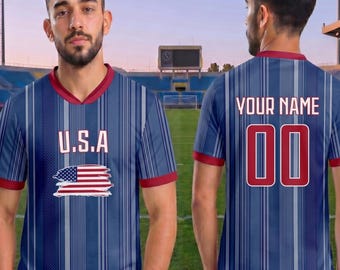 USA Fußball Jersey Shirt, USA Fußball Fan T-Shirt, WM 2026 Outfit