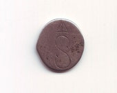 Silver Love Token on 18th Century Virgin Mary Religious Medal Very Unusual and Rare