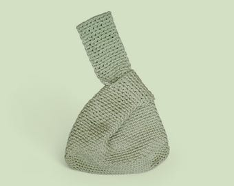 Crochet Knot Bag - handmade cotton handbag