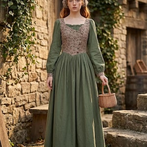 slim fit dress slacks Aurelia Premium Embellished Corset Gown in Sage Green