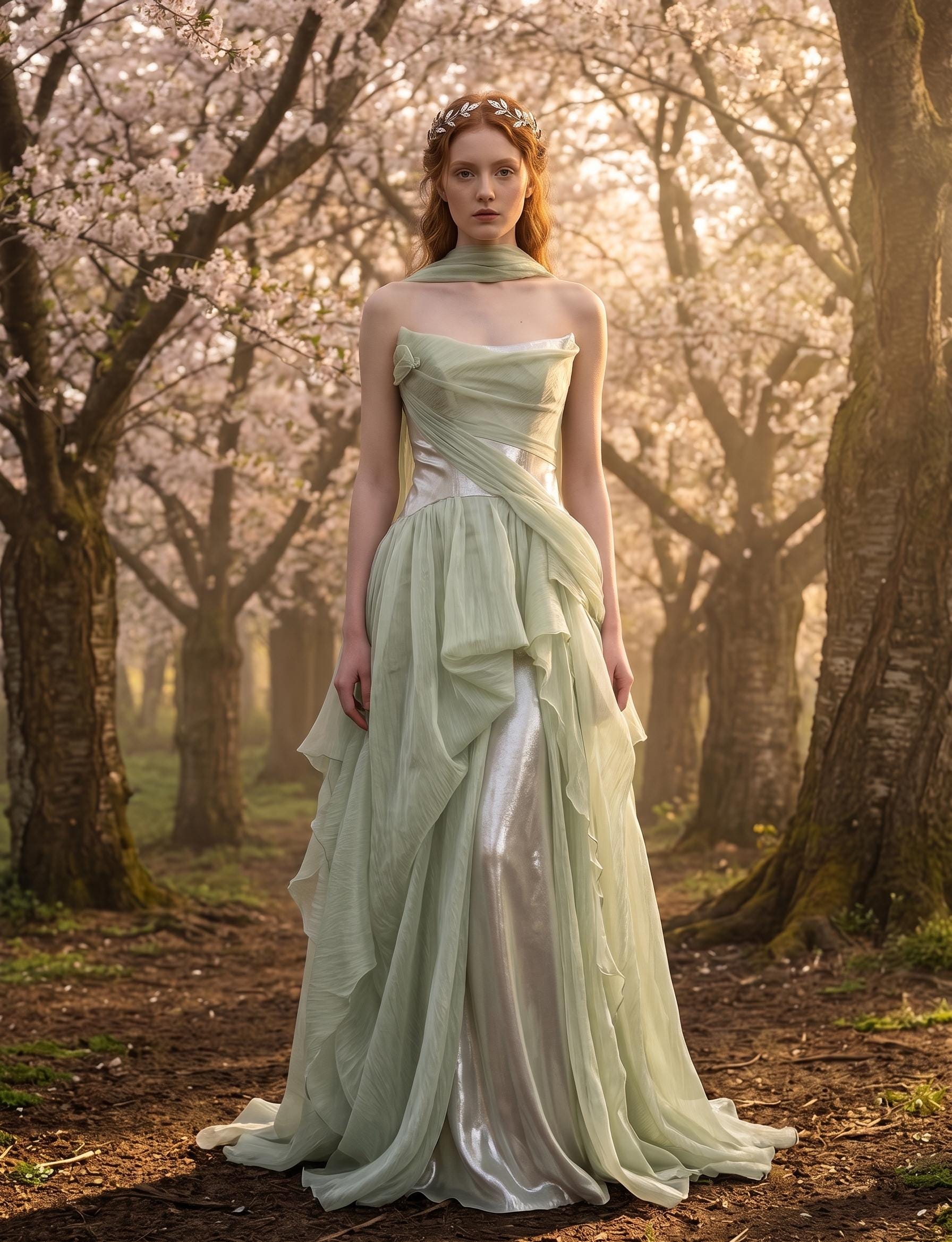 Green Elven Dress - Etsy