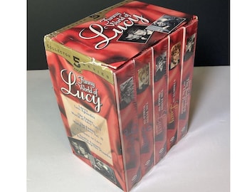Vintage Funny World of Lucy Collector's Edition 5 VHS Box Set I Love Lucy
