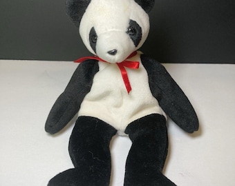 Retired Ty Beanie Babies Fortune Panda 1997 Plush Collectible