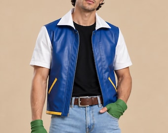 Giacca da uomo blu per cosplay / Giacca in stile anime