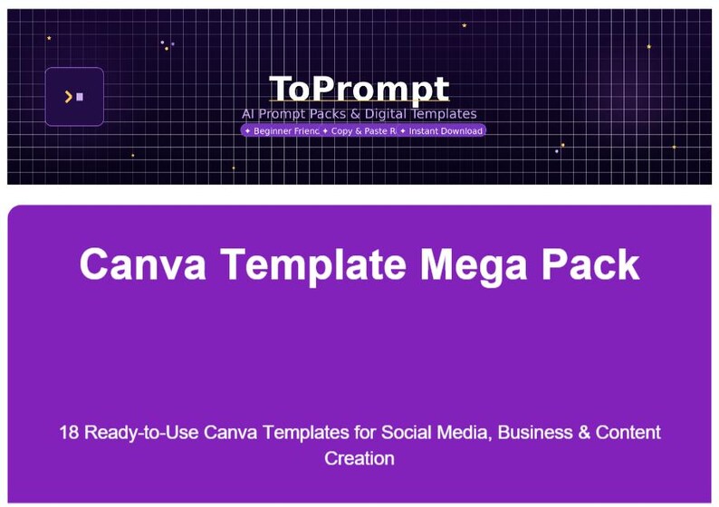 Canva Template Mega Pack | 18 Templates for Social Media, Business ...