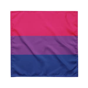 Bisexual Flag Bandana, LGBTQ+ Pride Accessory, Pet Pride Bandana
