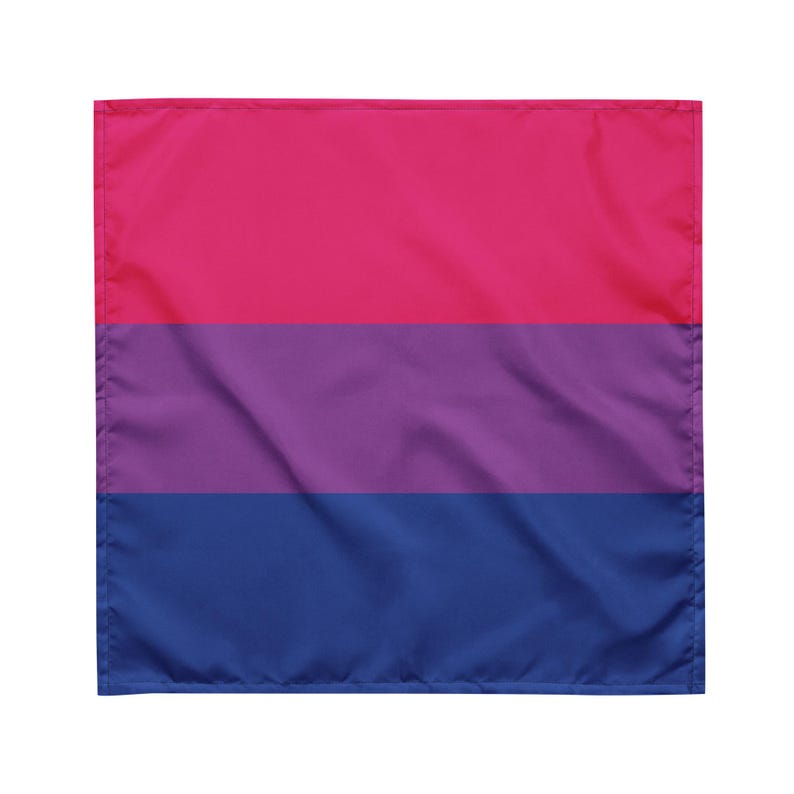Bisexual Flag Bandana, LGBTQ+ Pride Accessory, Pet Pride Bandana