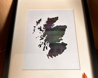 Von Hand gemachte Tartan und Irn Bru Bilder