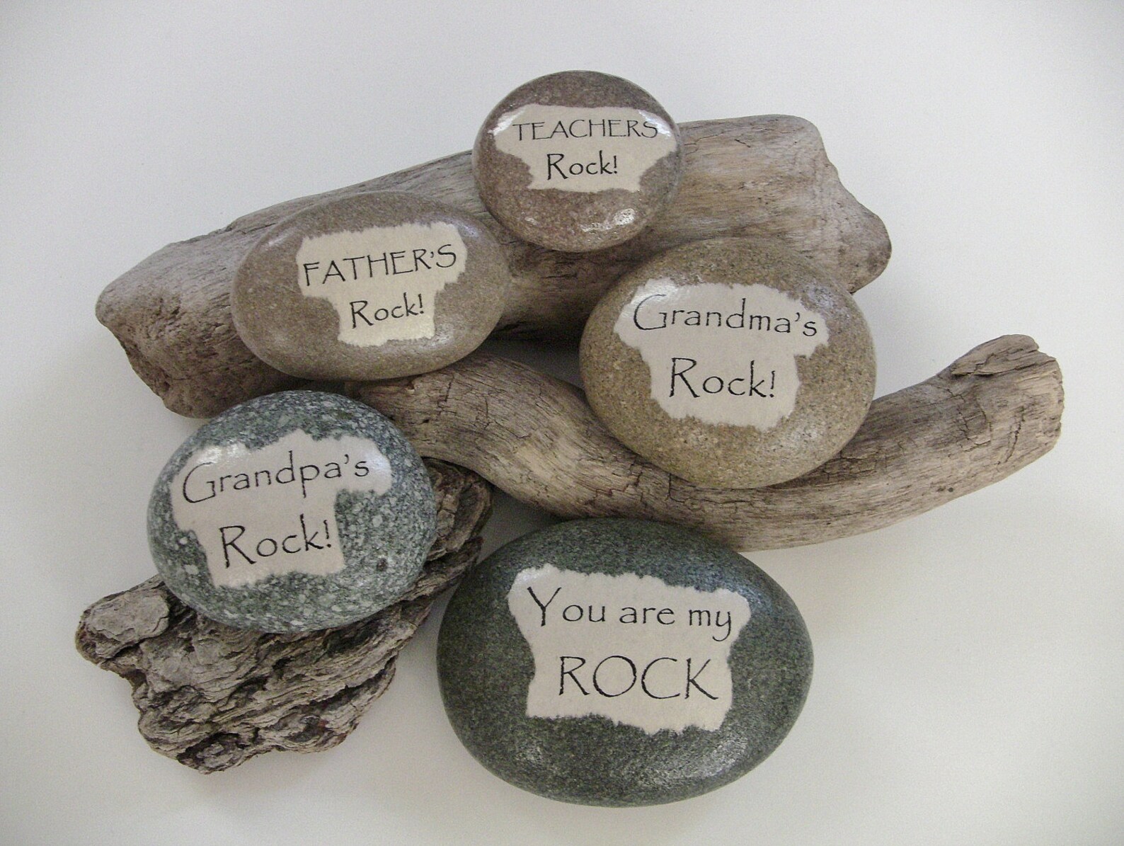 Personalized Gift Custom Message Rock Inspirational Etsy