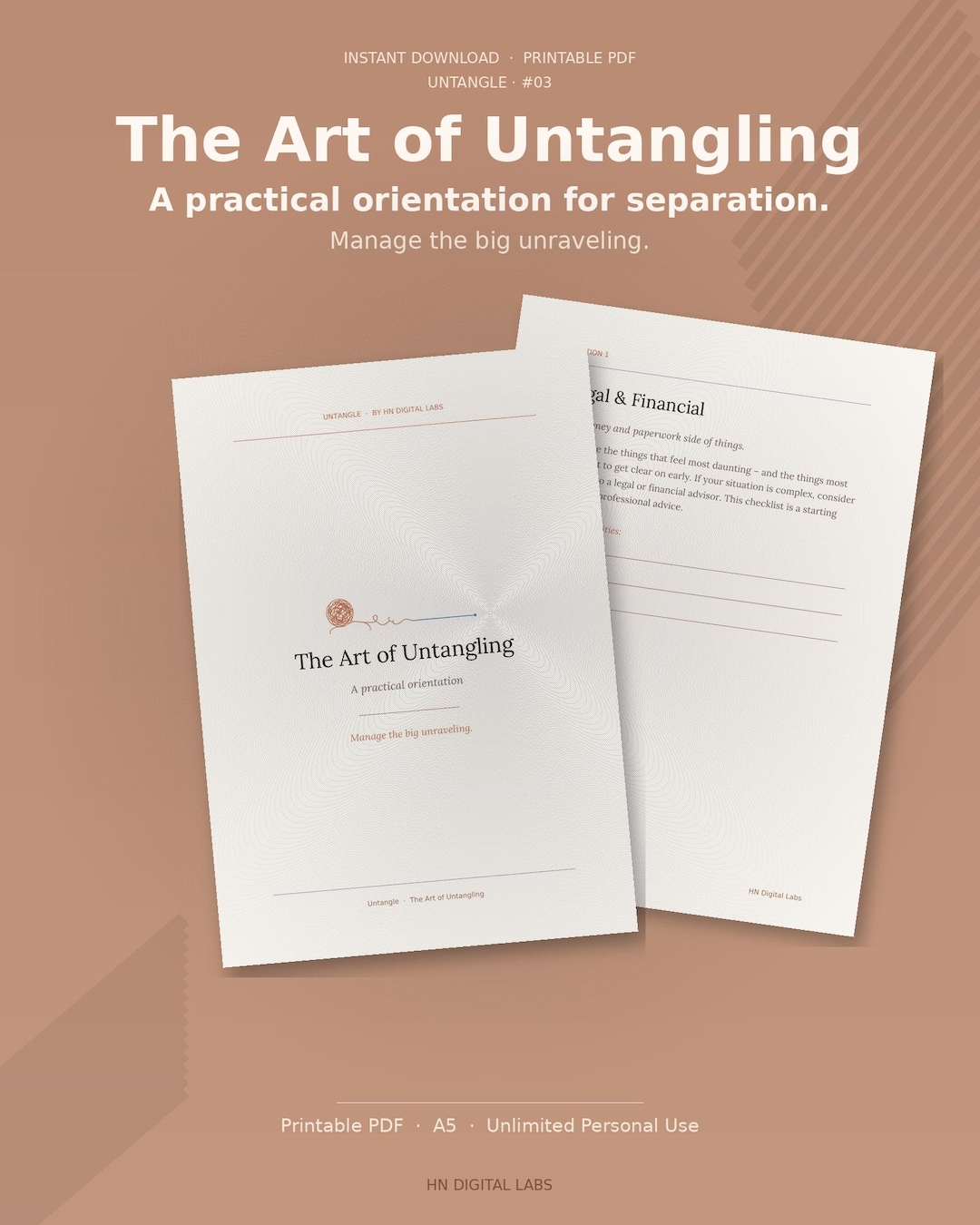 Relationship Separation Checklist.pdf Separation Checklist Printable PDF | Practical Guide for Divorce ...