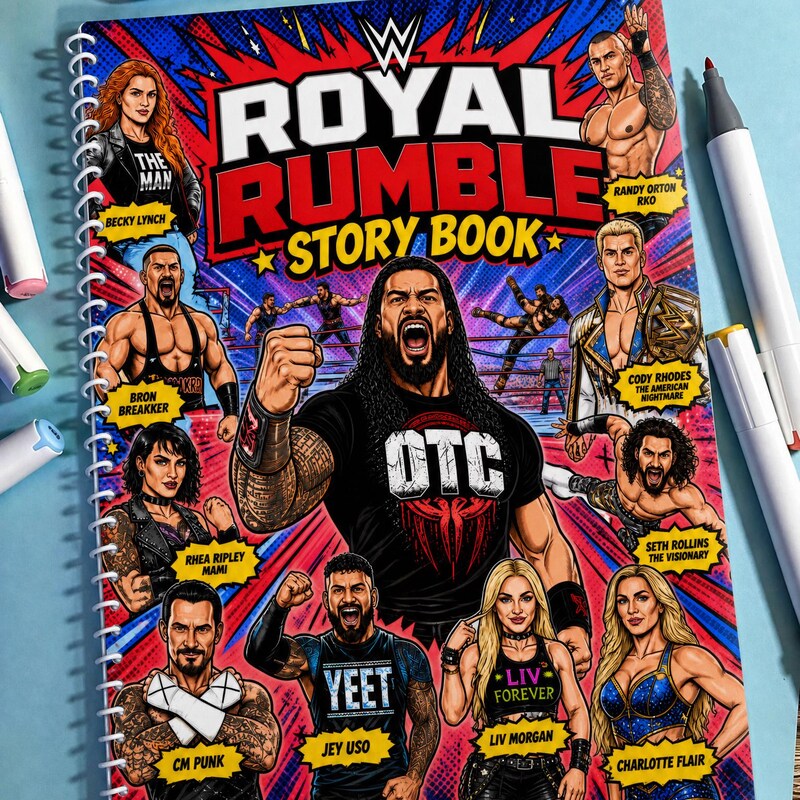 Rhea Ripley Coloring Page - Etsy
