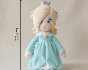 Peluche de la Princesa Rosalina, 25 cm, Muñeca de peluche de la Princesa Galáctica, Regalo de Princesa Espacial, Peluche de Aventura Cósmica, Juguete de la película Mario Galaxy