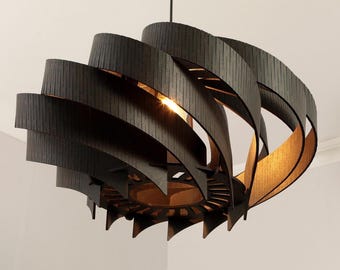 Lámpara colgante de nogal: encanto del diseño escandinavo