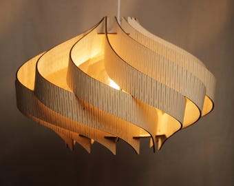 Lámpara colgante de nogal: encanto del diseño escandinavo