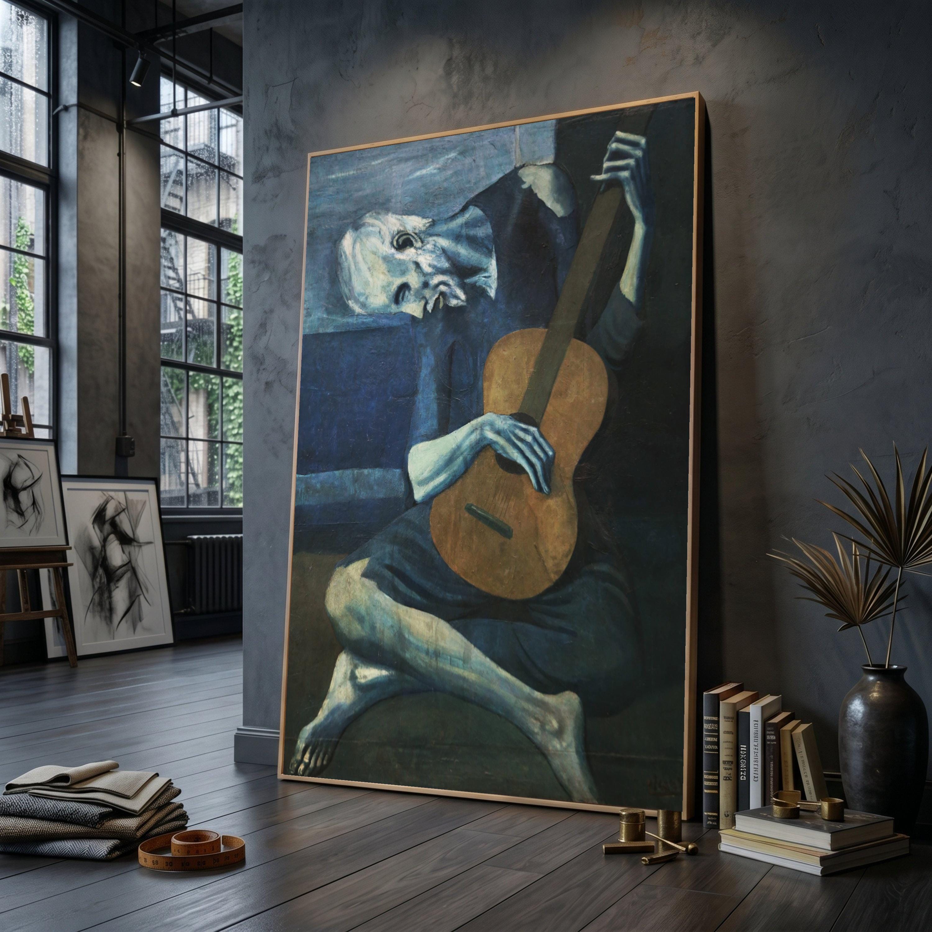 Picasso blue guitar - Etsy 日本