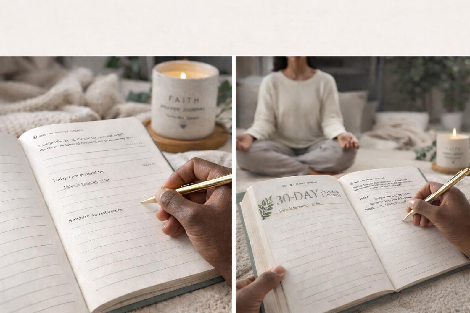 30-day Prayer Journal Printable | Christian Devotional Gratitude ...