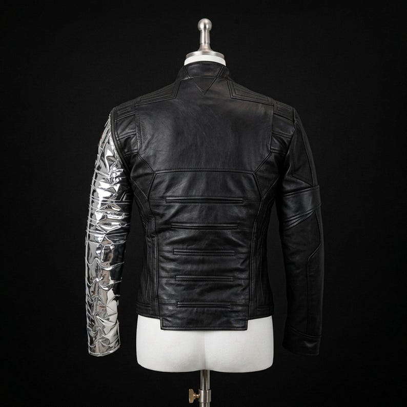 winter soldier cosplay, bucky barnes jacket, marvel cosplay, captain america, silver arm jacket, movie cosplay, tactical jacket men, comic con costume,, halloween superhero, sebastian stan, metal arm costume, MCU Cosplay, Vibranium Arm, comic con cosplay, superhero costume, avengers cosplay, captain America, cosplay jacket, superhero costume, bucky barnes costume, bucky jacket, silver sleeve jacket, Winter Soldier Costumes, Winter Soldier Outfit, Winter Soldier Bucky Barnes Jacket, falcon winter
