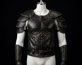 Geralt of Rivia Witcher Armor Costume, Medieval Leather Armor Set, Fantasy Warrior LARP Cosplay Suit, Comic Con Outfit
