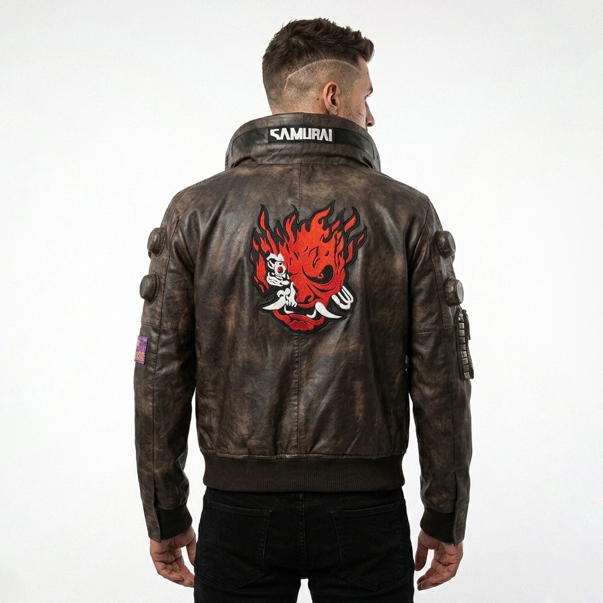 Cyberpunk 2077 leather jacket - Etsy 日本